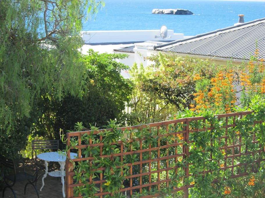 View of braai (barbecue) area from above