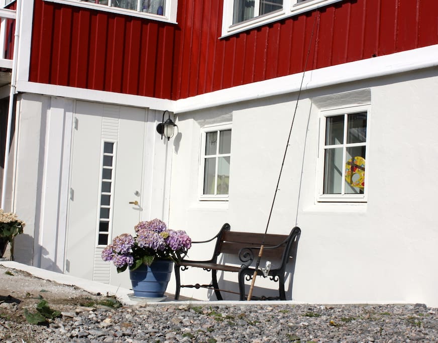 Inngangen til leiligheten