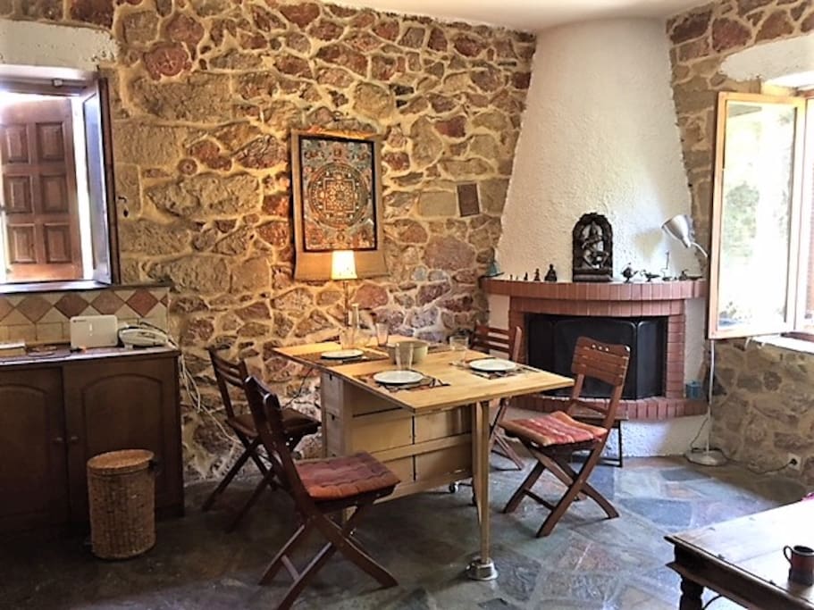 Traditional stone house in the heart of Athens historical center
