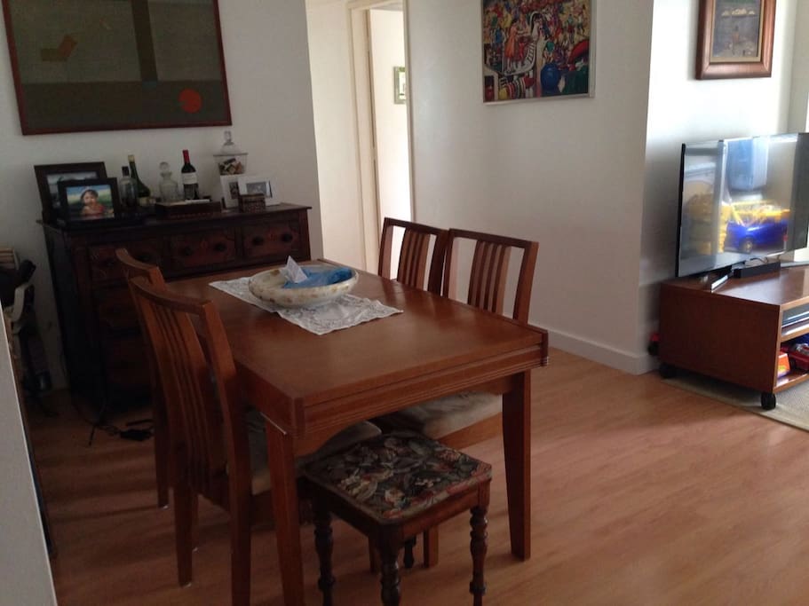 sala de jantar e estar