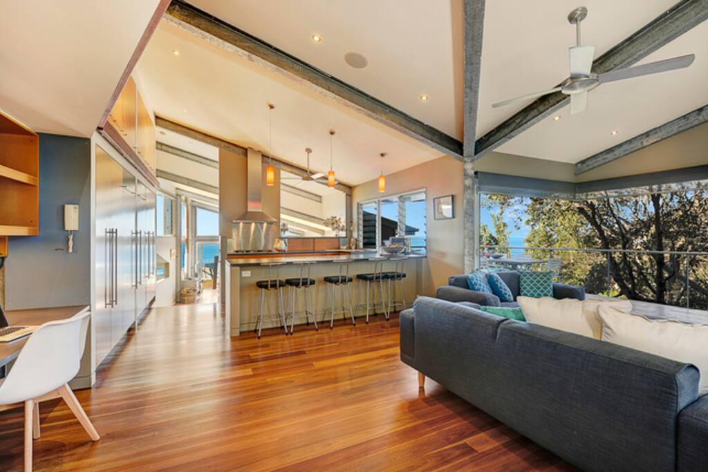 Designed to capture both the beach and bush setting