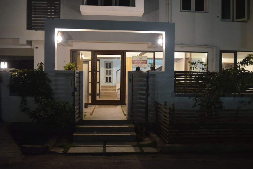 Front Entrance at night