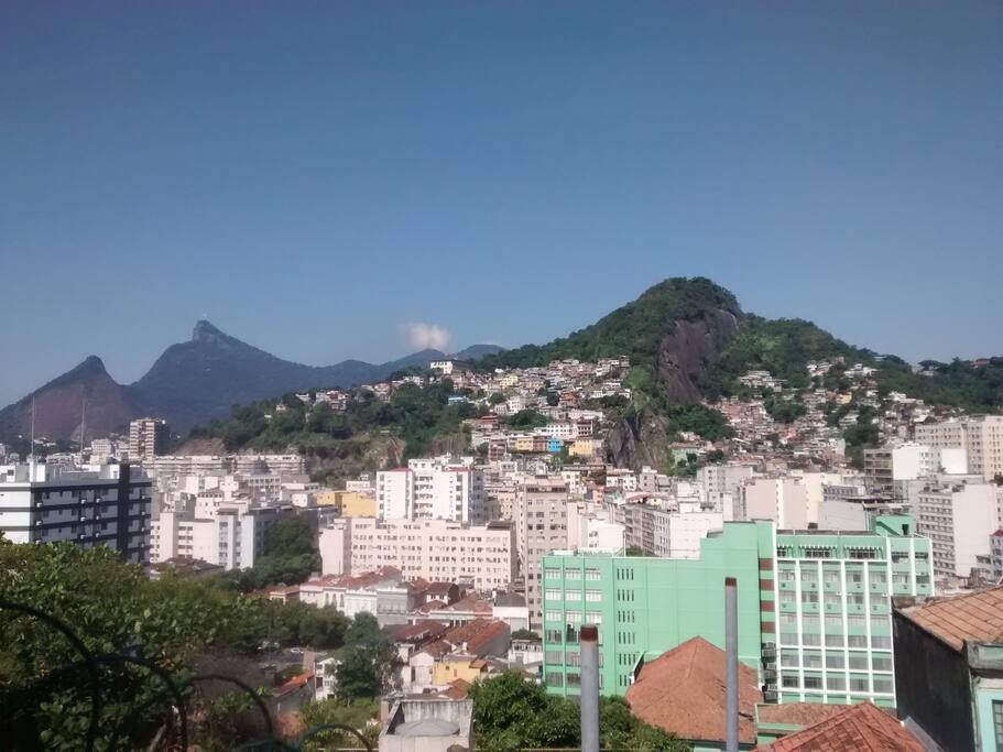 Vista para o Cristo Redentor.
