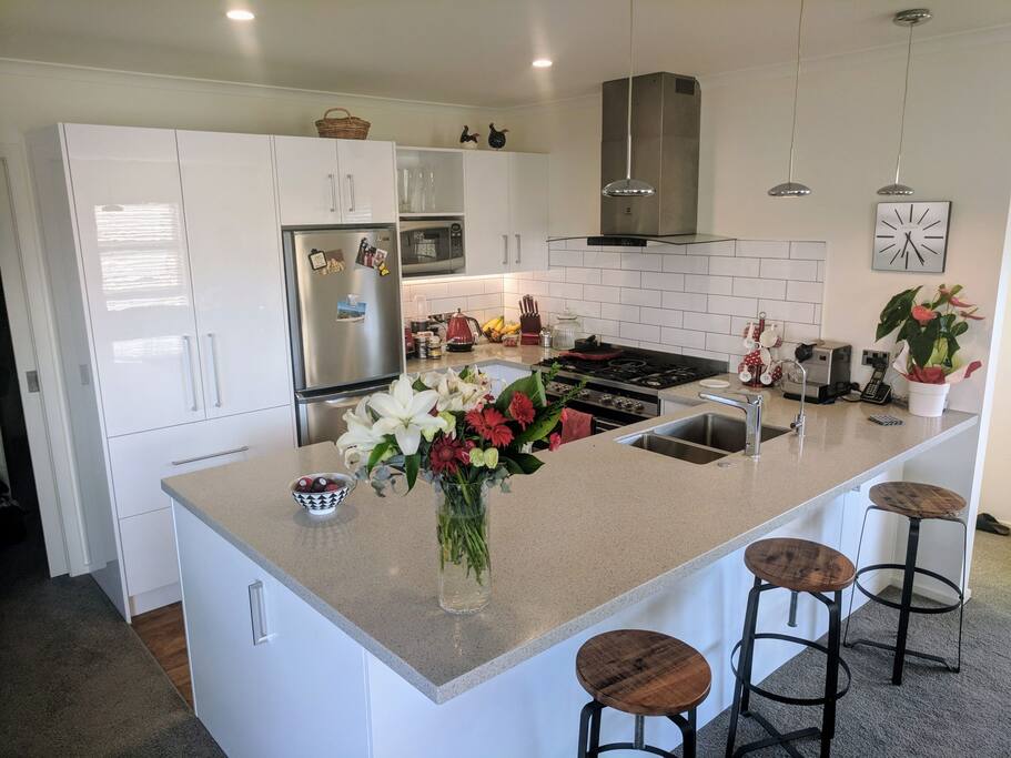 open plan kitchen