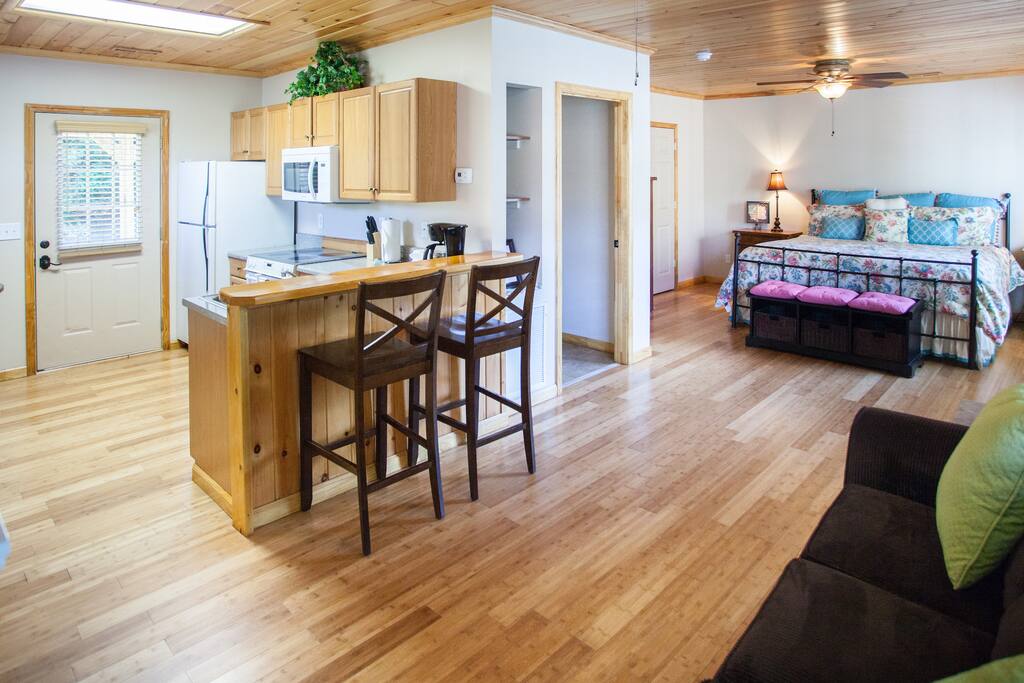 Studio layout of room