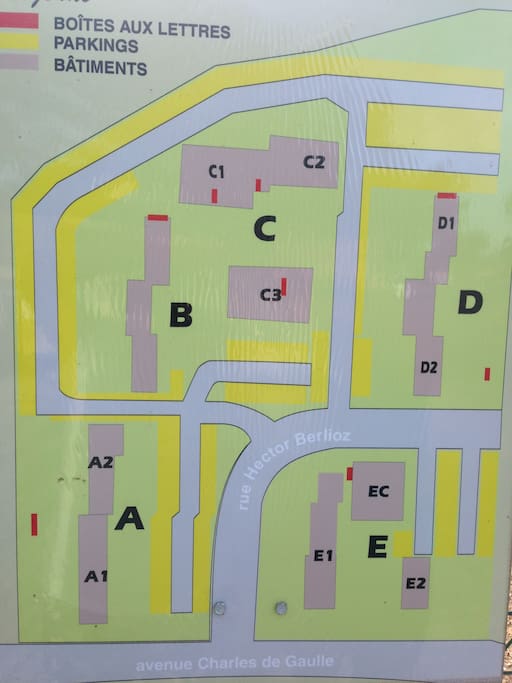 plan de la residence (bat. C 1)