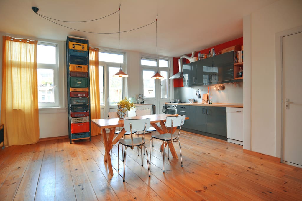 light and colourful living space