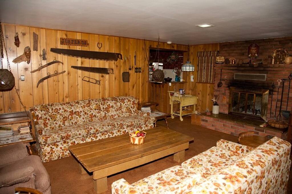 This is our living room, it's roomy and guaranteed to make you feel like you're at home