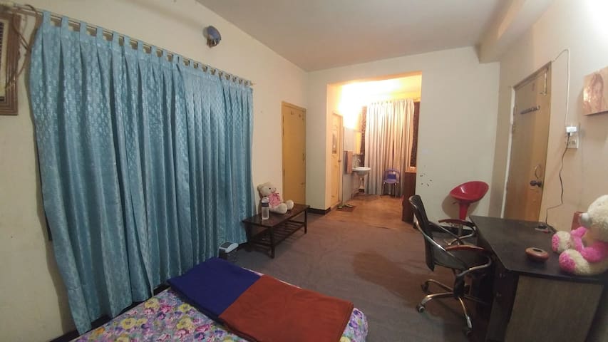 Dhaka mid city 1 bed with bath & 1 Liv studio apt