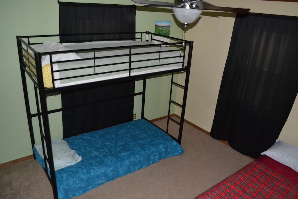 Room 2 - Double and 2 Single Beds