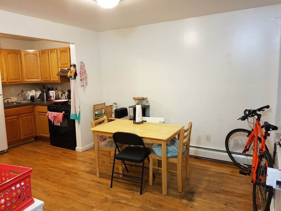 2. Big, big kitchen and dinning room ... you could bring a bike!