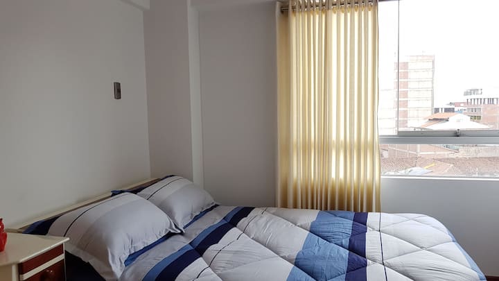 Bedroom with double bed