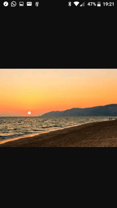 playa de castelldefels. Atardeceres!!