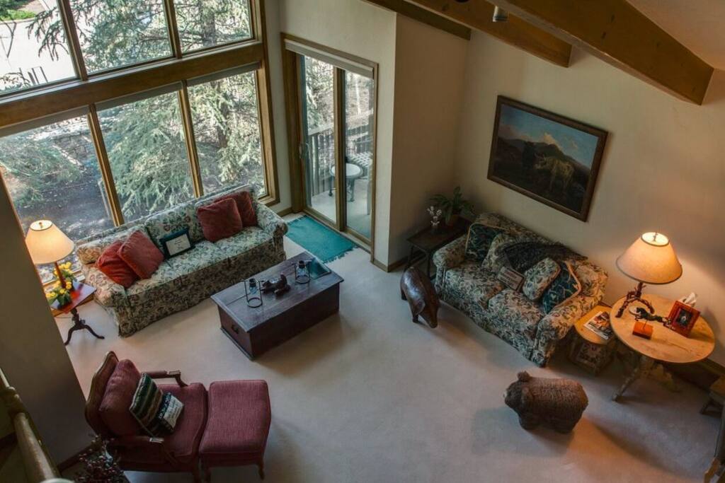View from Loft into living area