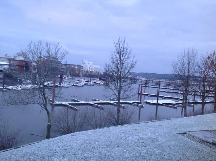 The view in winter.