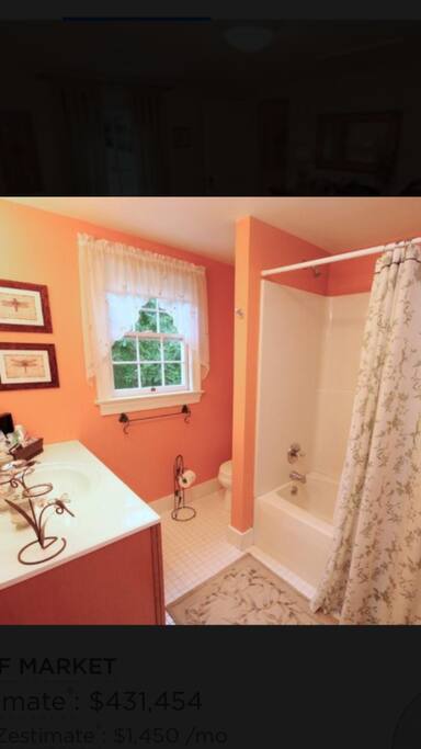 Large private bath.