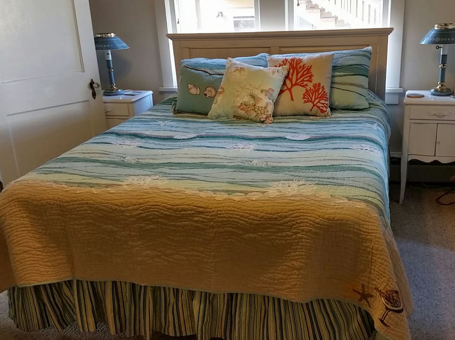 Enjoy this queen-size bedroom, which is part of a beach-view bungalow in scenic and historic Cape May, NJ