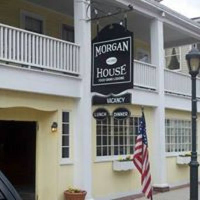 The Morgan House Inn front entrance.