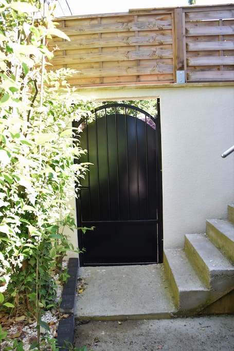 L'entrée de la terrasse