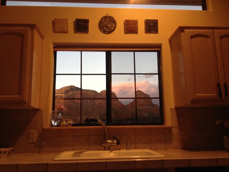 Castle Rock View from the kitchen window.