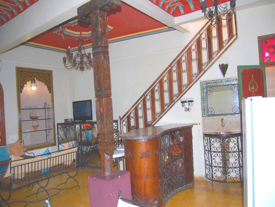 Escaliers intérieur vers Terrasse