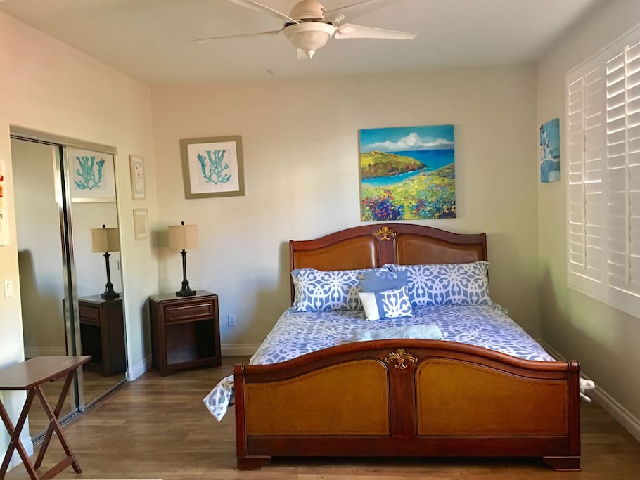 Master Bedroom w/ Cal King Stearns and Foster new mattress