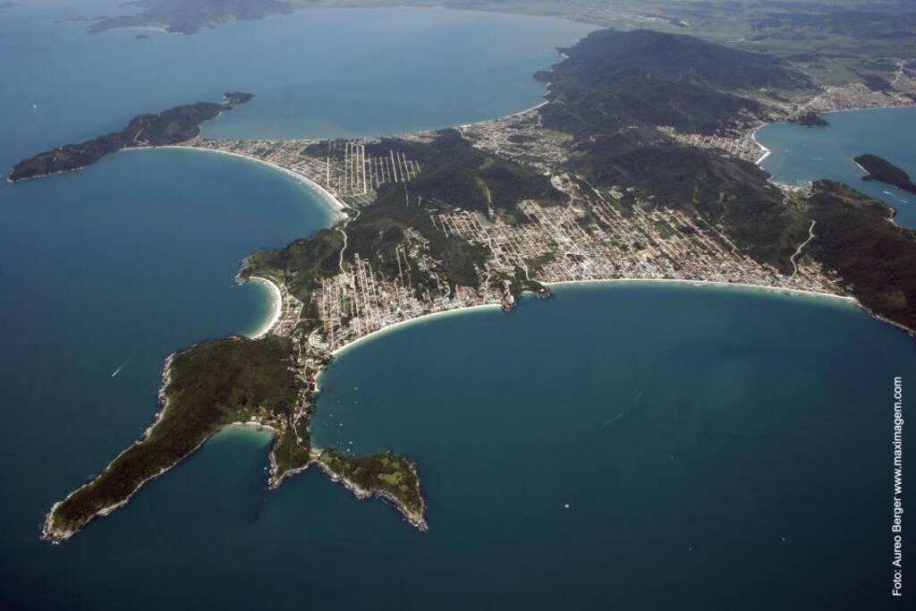 Vista aérea da Costa Esmeralda