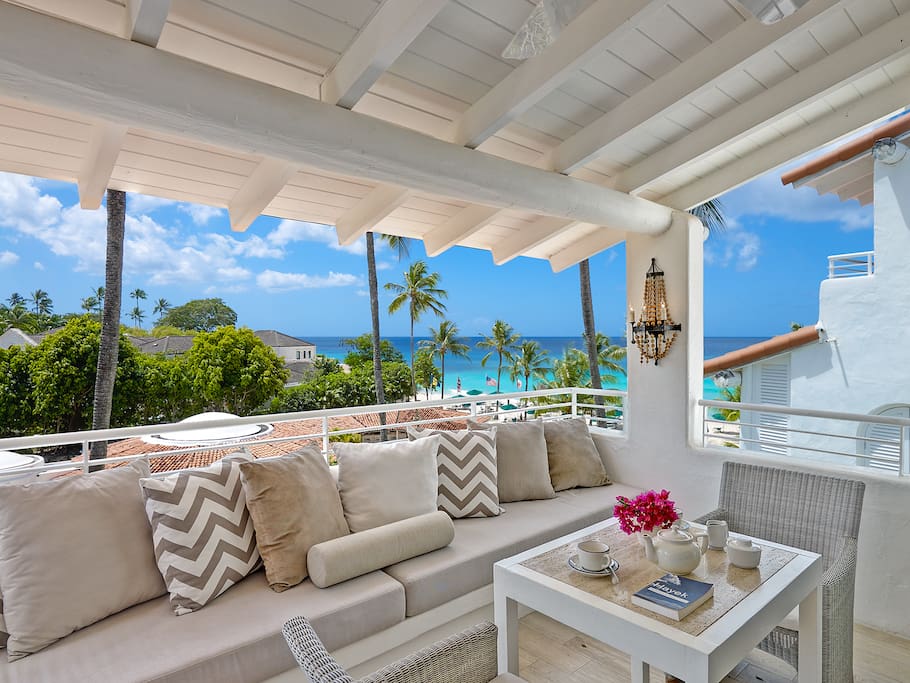Views from private covered terrace