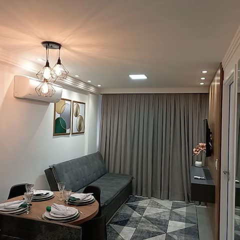 Top Airbnb: Puerto Ventura Flat A Beira Mar in Cabo Branco 603 em João Pessoa