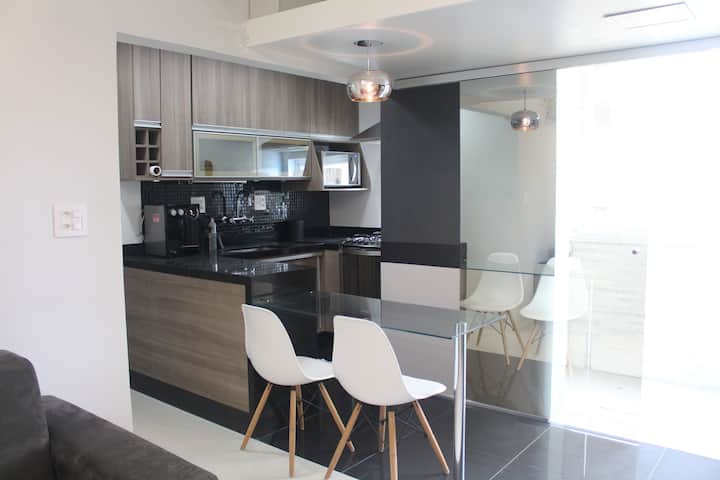 Modern one-bedroom apartment in Botafogo