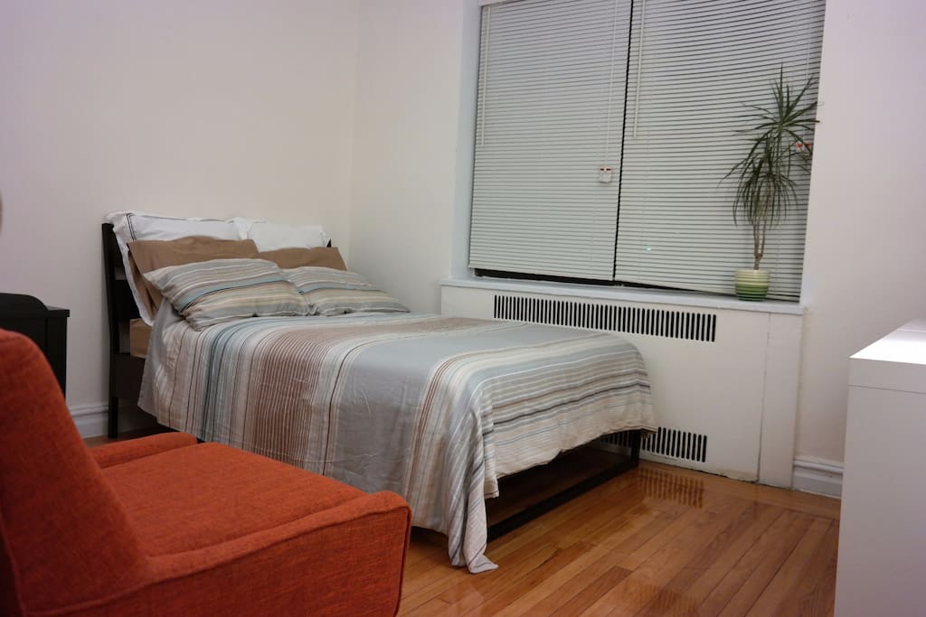 Cozy, comfortable, and private bedroom.