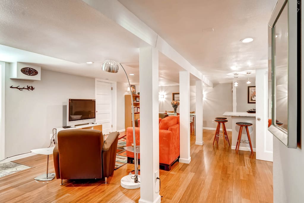 Eco friendly bamboo floors throughout