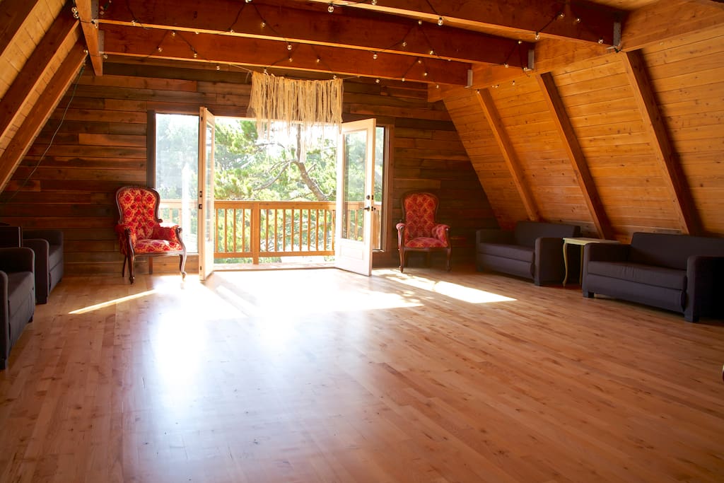 The Event Space and balcony.