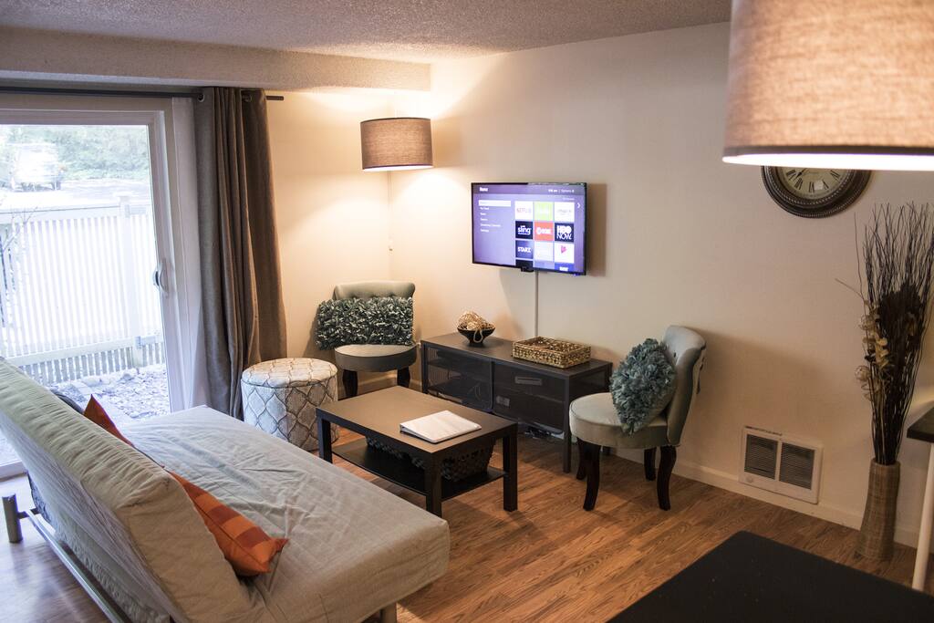 Living area w/ TV