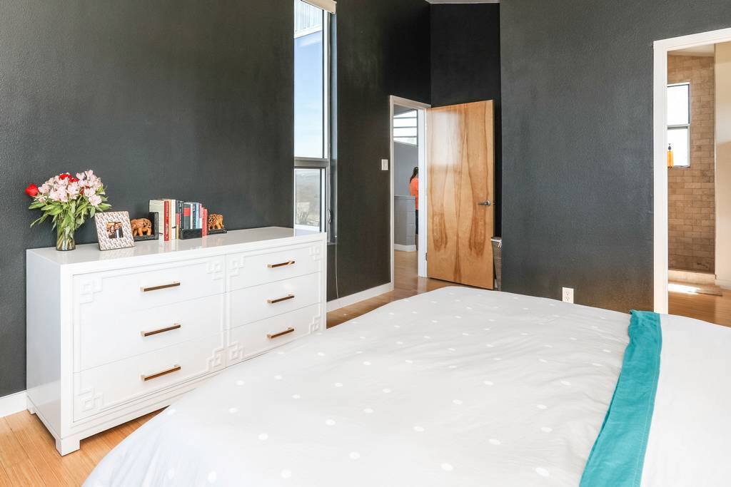 Upstairs master bedroom - king bed