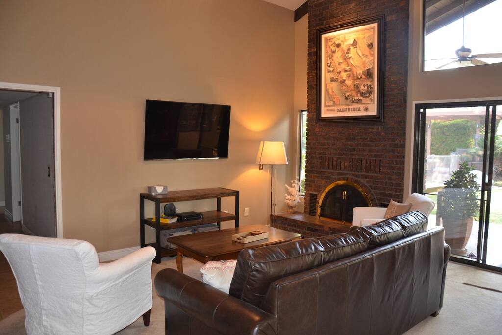 60 inch 4k television with Direct TV.