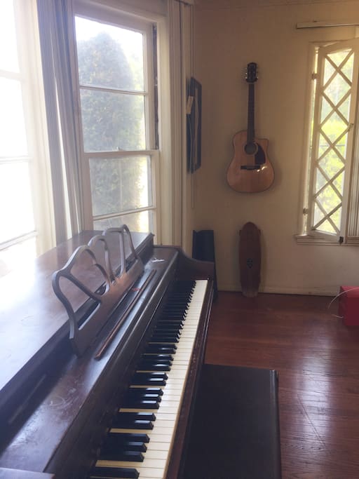 If you're a musician, feel free to use the piano and guitar.