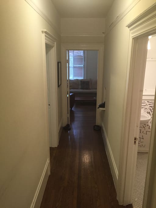 Hallway upon entry.