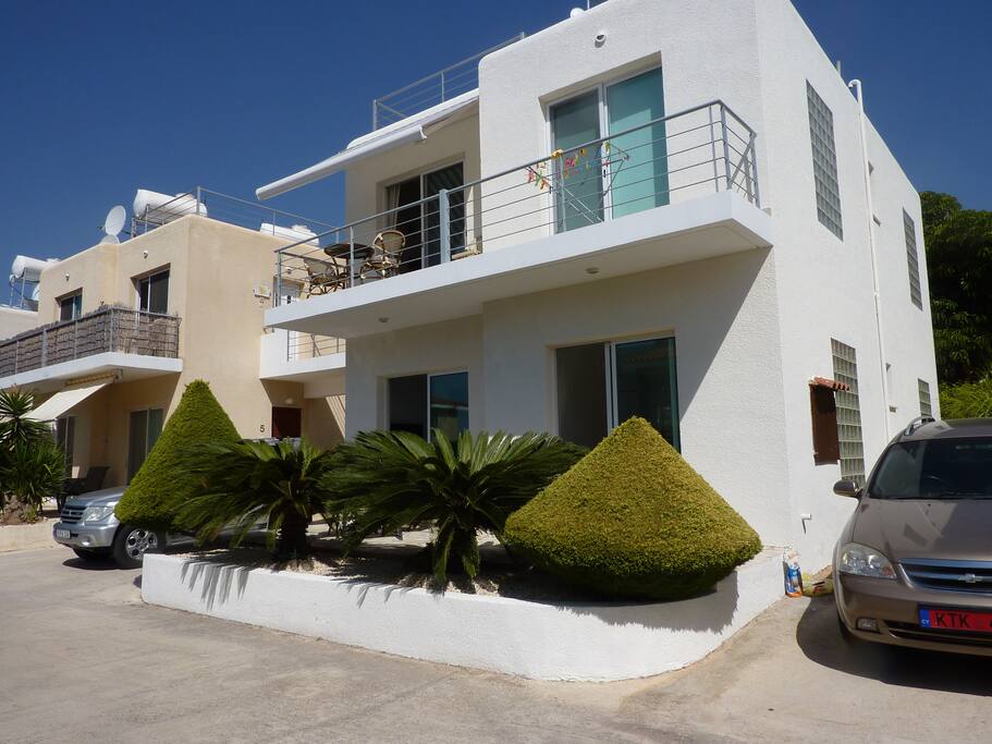 Front of apartment