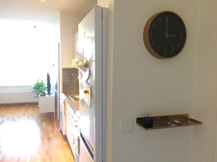When you first step into the apartment...
