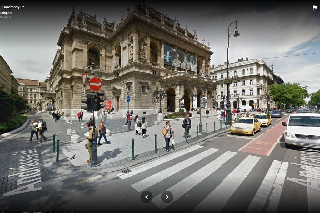 La via vista da Streetview di google