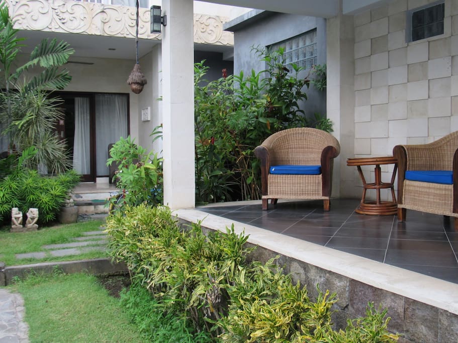 Small gazebo near the apartment