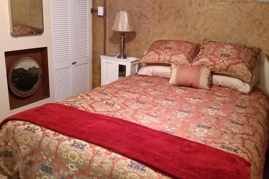 Queen sized bed
