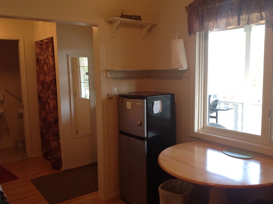 Large window to covered deck