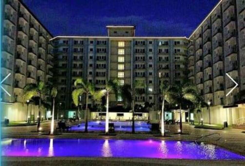 Pool at night