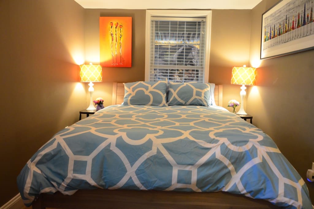Luxurious comfort and style in the main bedroom