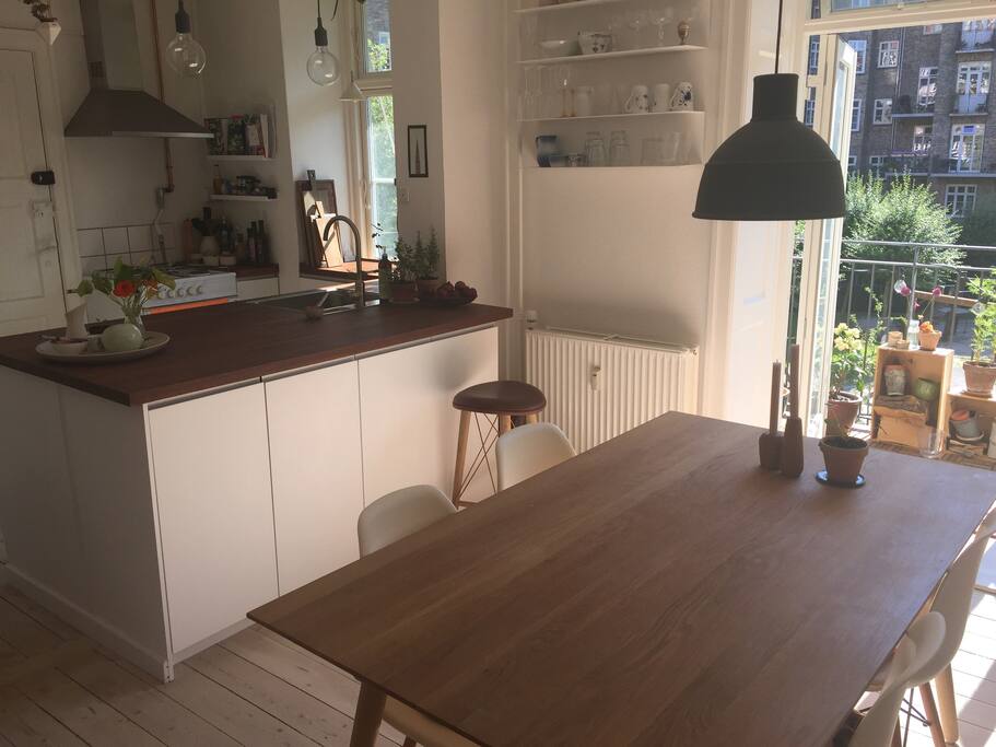 The newly renovated kitchen.