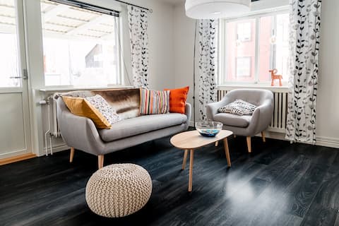 Popular Airbnb listing: Warm & cozy apt. for 5 with sheet and towel in Kiruna