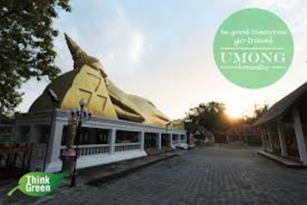 Near beautiful temple