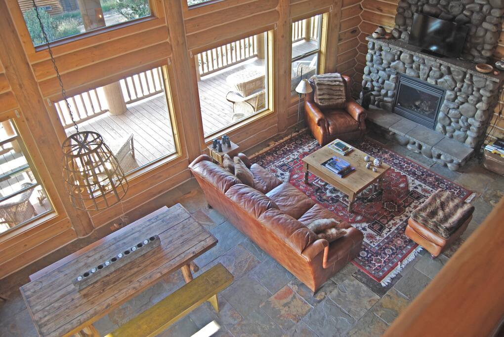 The great room from above